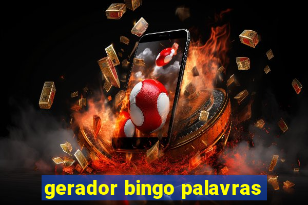 gerador bingo palavras